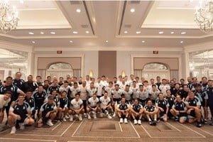 Fotografía grupal de la Selección Argentina previa a la final del Mundial 2026