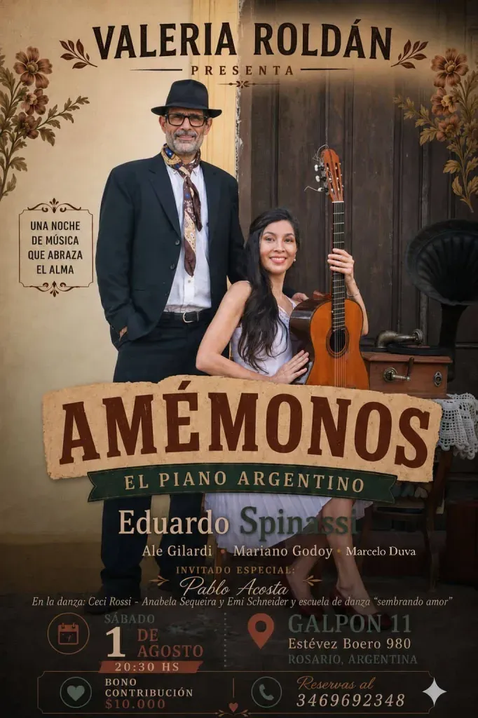 Valeria Roldán en concierto presentando Amémonos