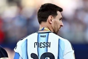 Lionel Messi con la camiseta de la Selección Argentina