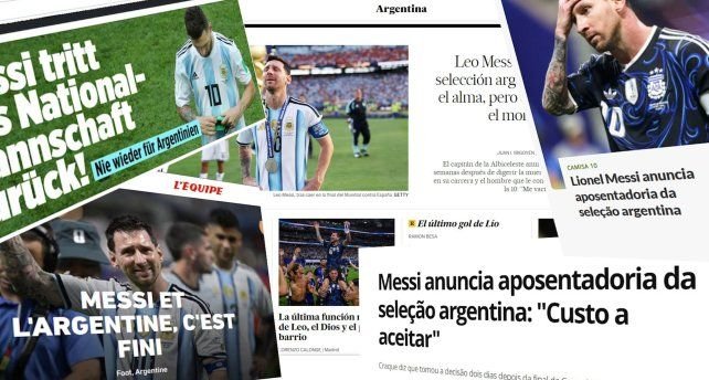 Lionel Messi con la camiseta de la selección argentina
