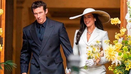 Dua Lipa y Callum Turner en su boda en Sicilia