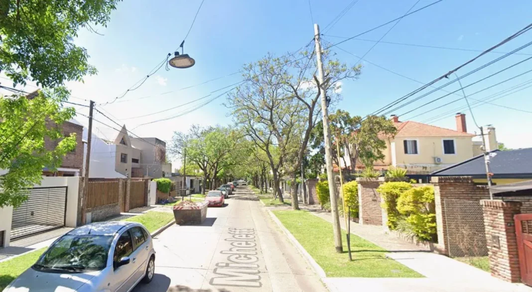 Vivienda en Fisherton donde ocurrió la entradera