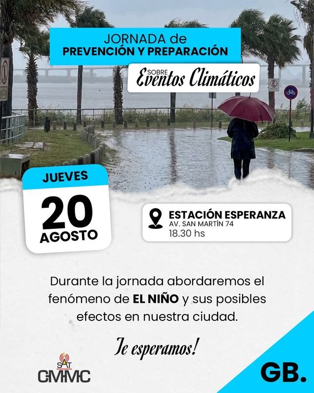 Jornada de capacitación sobre fenómenos climáticos en Granadero Baigorria