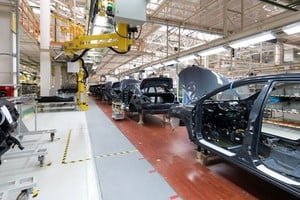 Gráfico con datos del INDEC sobre utilización de la capacidad instalada en la industria argentina