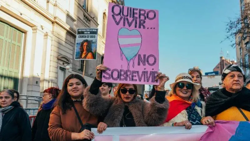 Movilización por Jessica Núñez en Tribunales de Villa María