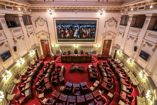 Sesión de la Cámara de Diputados de Santa Fe