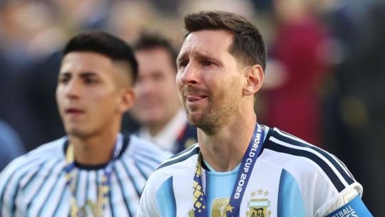 Lionel Messi con la camiseta de la Selección Argentina