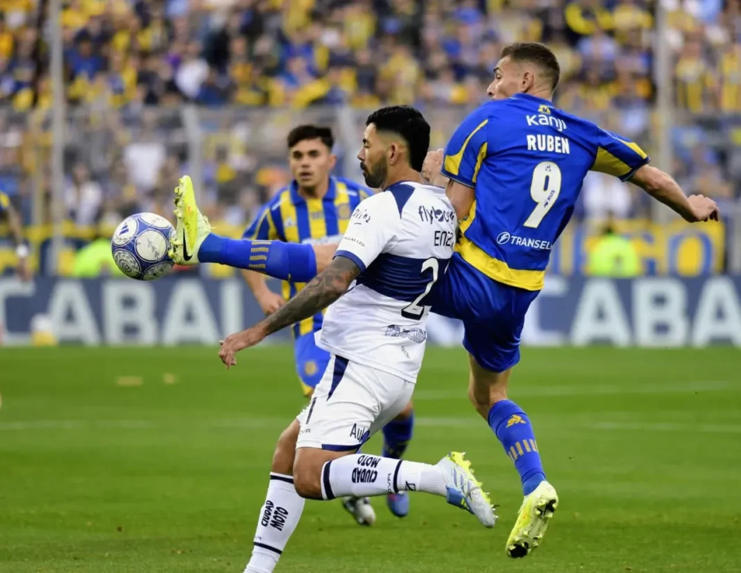 Marco Ruben durante el partido contra Gimnasia