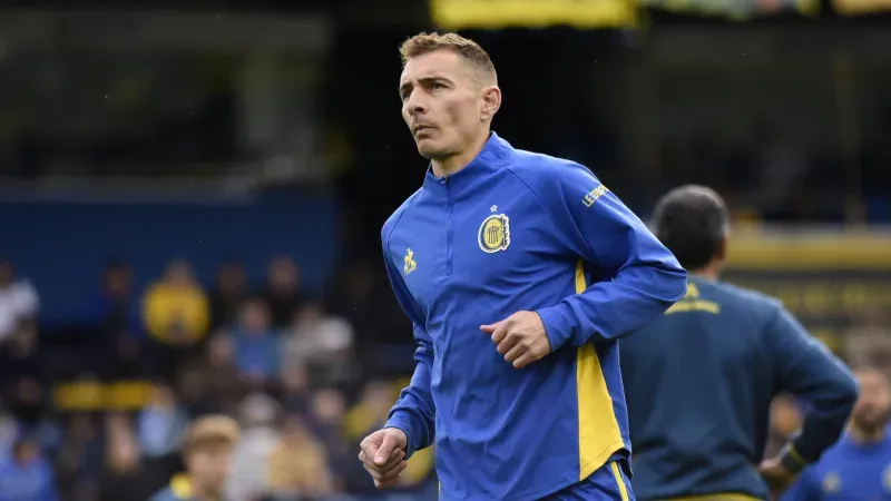 Marco Ruben con la camiseta de Rosario Central durante un partido