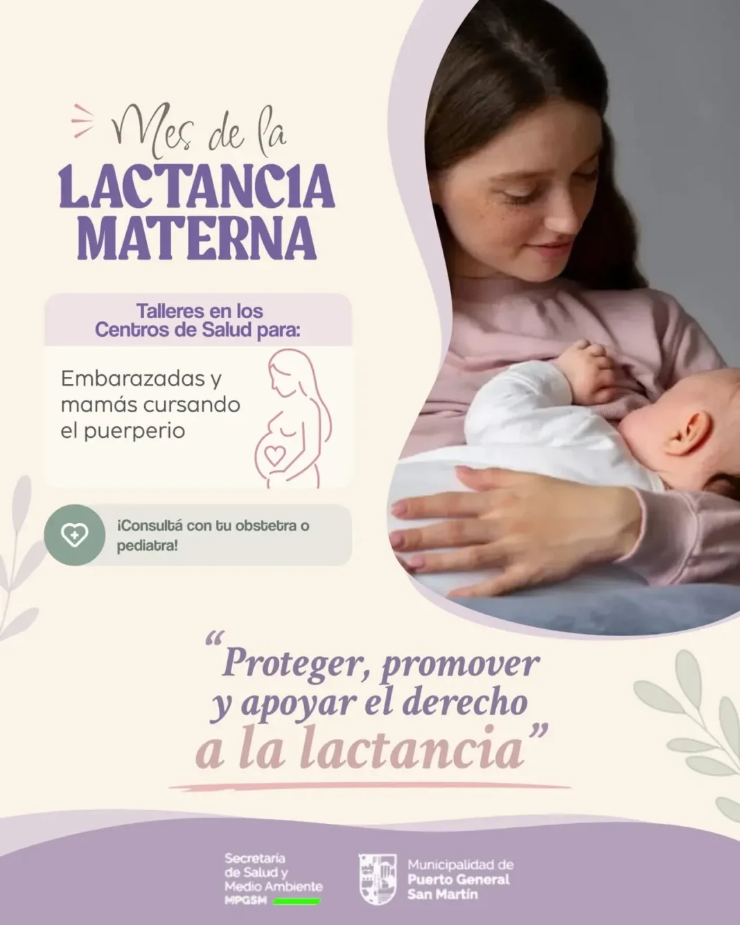 Taller de lactancia materna en un centro de salud