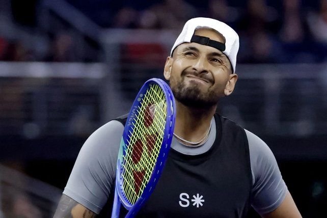 Nick Kyrgios en un partido de tenis