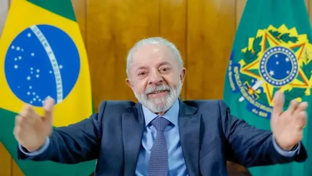 Lula da Silva durante la proclamación de su candidatura en São Paulo