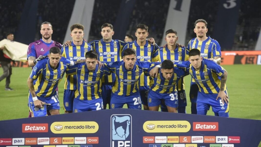 Jugadores de Rosario Central durante un partido