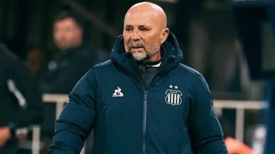 Jorge Sampaoli durante un partido de Talleres de Córdoba