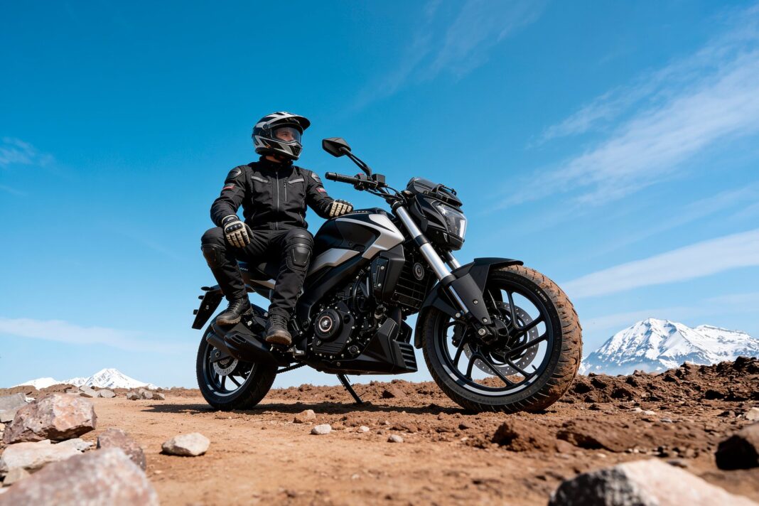 Motocicleta Bajaj Dominar 250 UG2 en color rojo