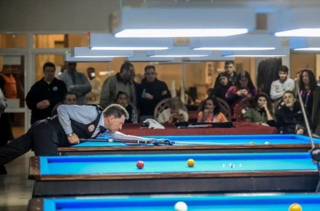 Sala de billar Manuel Gómez del Centro Español de Santa Fe durante los Juegos Suramericanos 2026