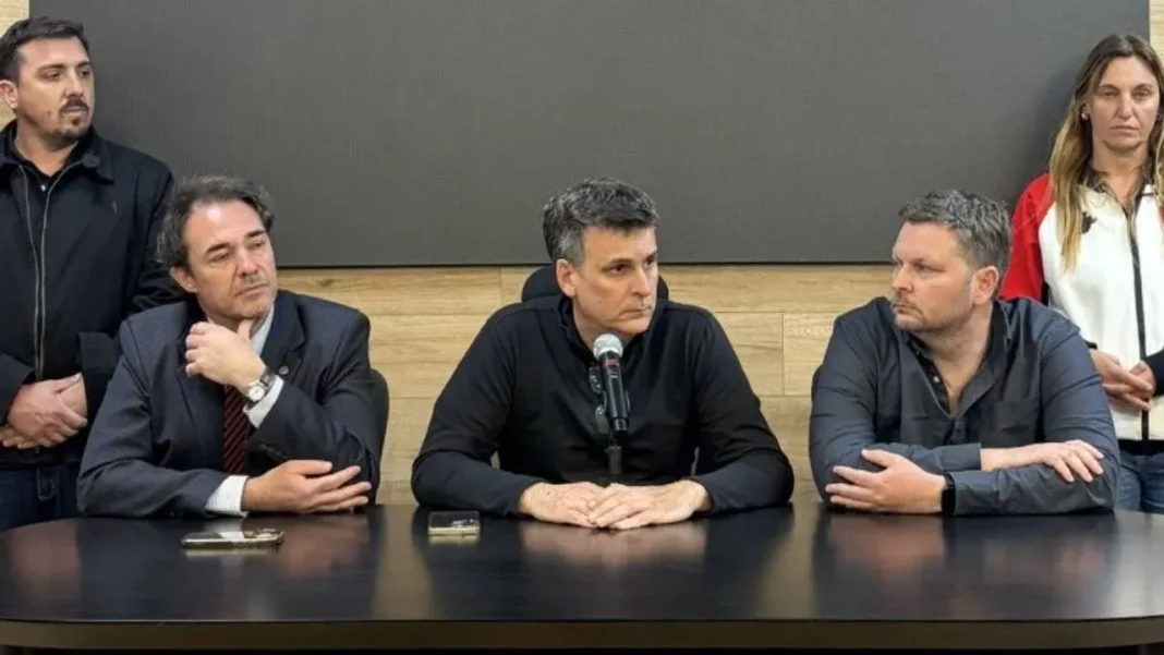 Ignacio Boero, presidente de Colón, durante la conferencia de prensa