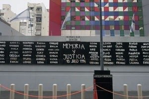 Sede de la AMIA en Buenos Aires, lugar del atentado ocurrido el 18 de julio de 1994