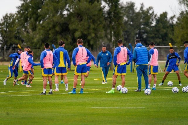 Gastón Ávila durante un entrenamiento de Central