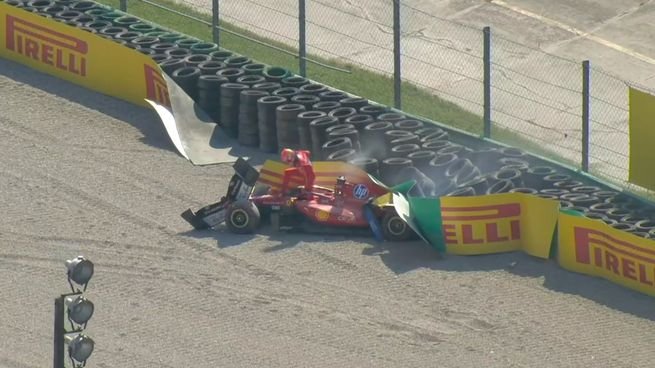 Charles Leclerc durante el Gran Premio de Italia de Fórmula 1