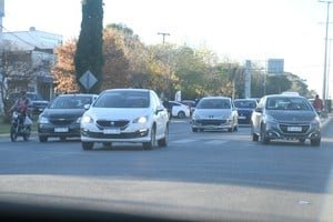 Imagen ilustrativa del tránsito en la Autopista Santa Fe-Rosario