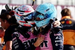 Pierre Gasly y Franco Colapinto durante la clasificación del GP de Italia en Monza