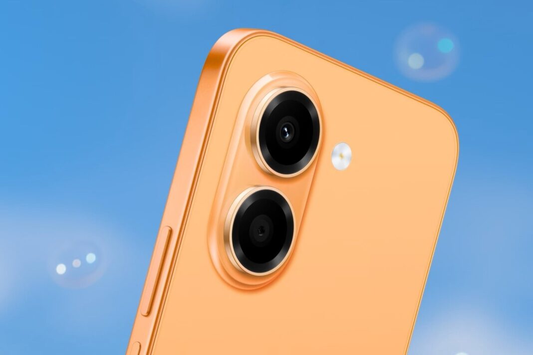 Smartphone Honor X7e en color naranja amanecer