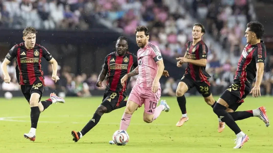 Lionel Messi durante el partido entre Inter Miami y Atlanta United