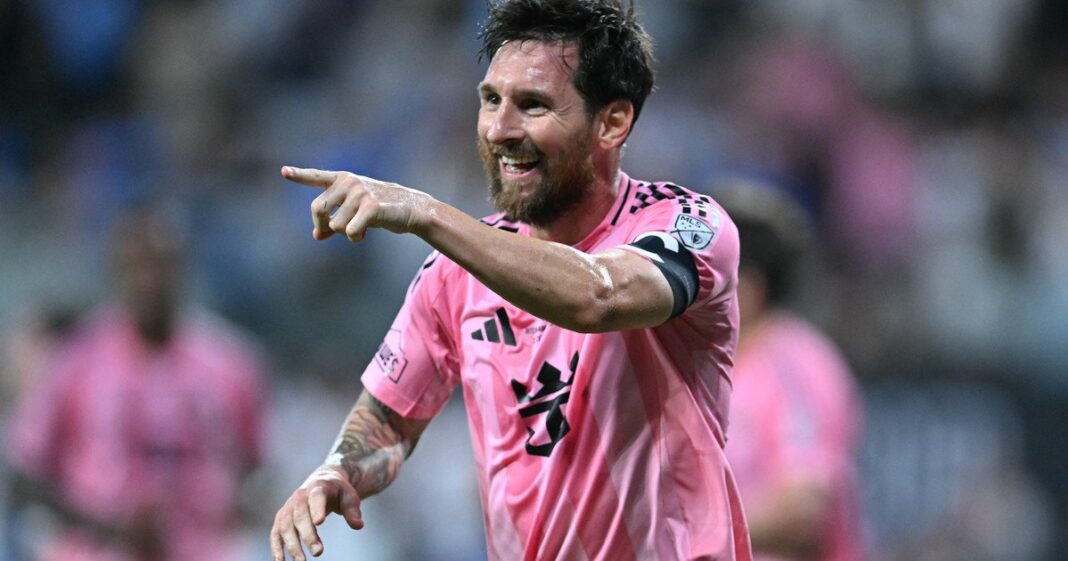 Lionel Messi durante un partido de Inter Miami