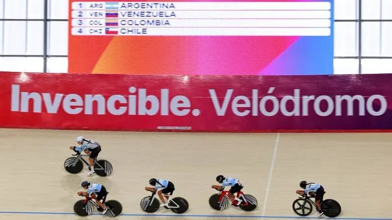 Mariana Pajón en el Invencible Velódromo de Rafaela durante los Juegos Suramericanos Santa Fe 2026