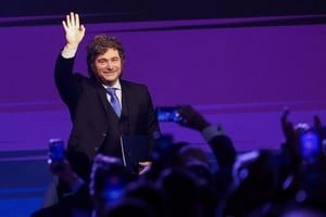 Javier Milei y Patricia Bullrich en el Senado