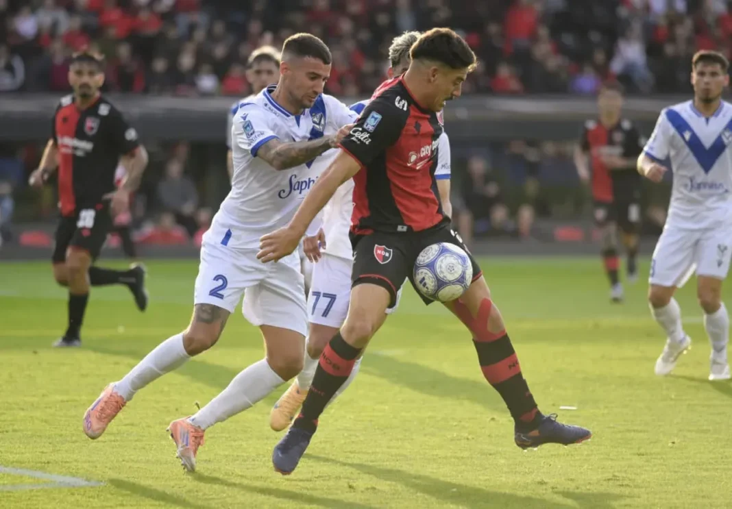 Jugadores de Newell's Old Boys durante un partido del Torneo Clausura