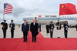 Donald Trump y Xi Jinping durante una cumbre bilateral en la Casa Blanca