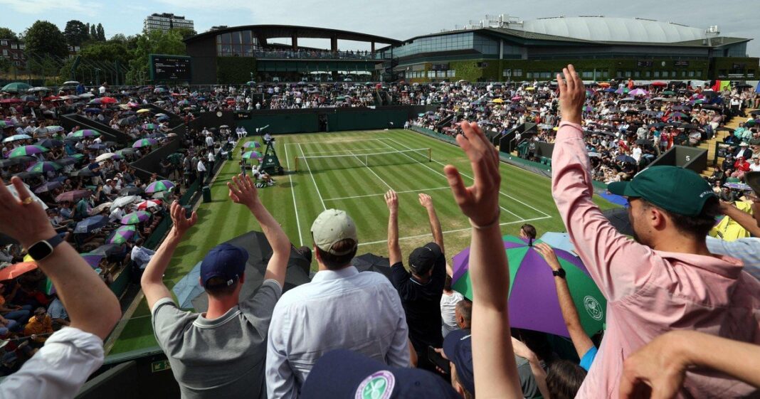 Vista del All England Lawn Tennis Club durante el torneo de Wimbledon