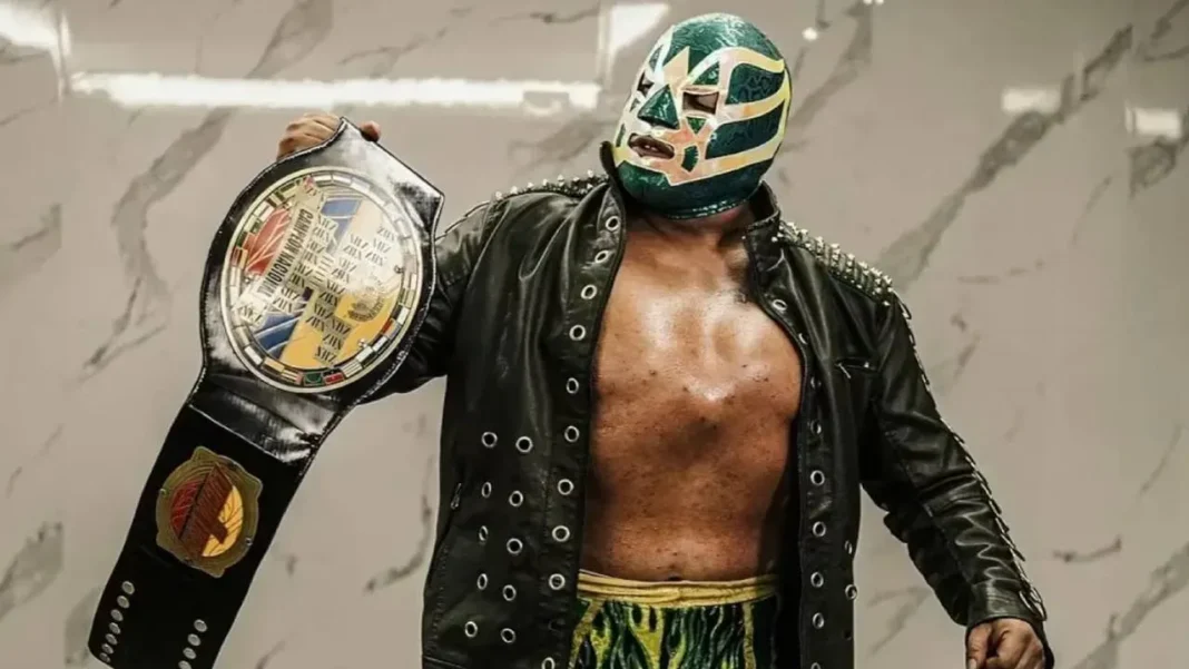 Ring de lucha libre vacío con las cuerdas tensadas