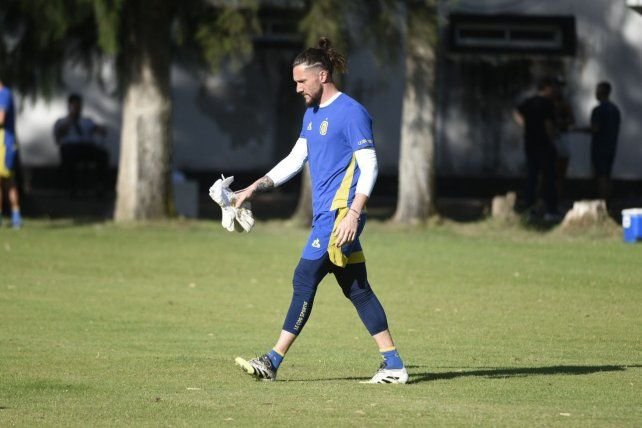Jeremías Ledesma durante un partido de Central