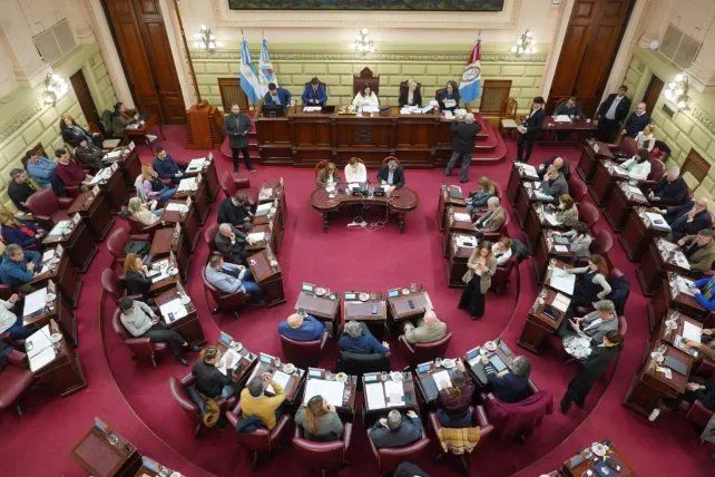Felipe Michlig, senador nacional por Santa Fe, en una sesión del Senado