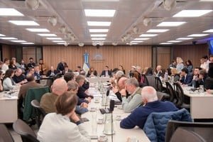 Sesión en la Cámara de Diputados durante el debate por la ley de Soberanía Nacional