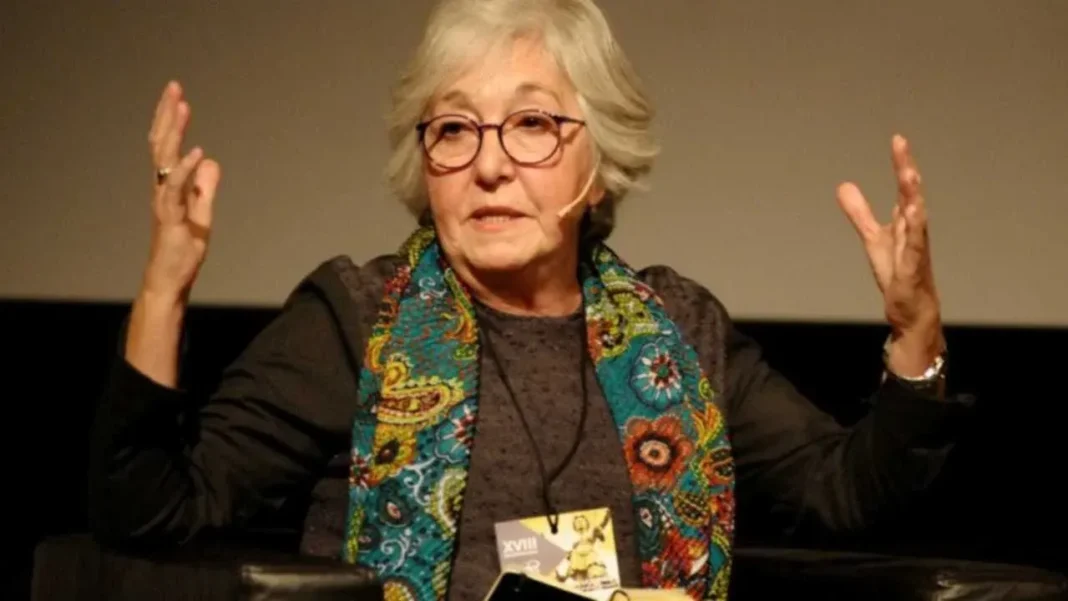 María Laura Garrigós de Rébori junto a su abogada Matilde Bruera