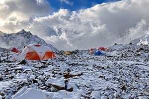 Montañistas del Ejército Argentino durante la expedición al Himalaya 2026