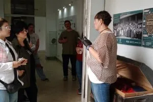 Fachada del ex Hospital Italiano de Santa Fe, actual Museo de la Mutualidad y la Cooperación