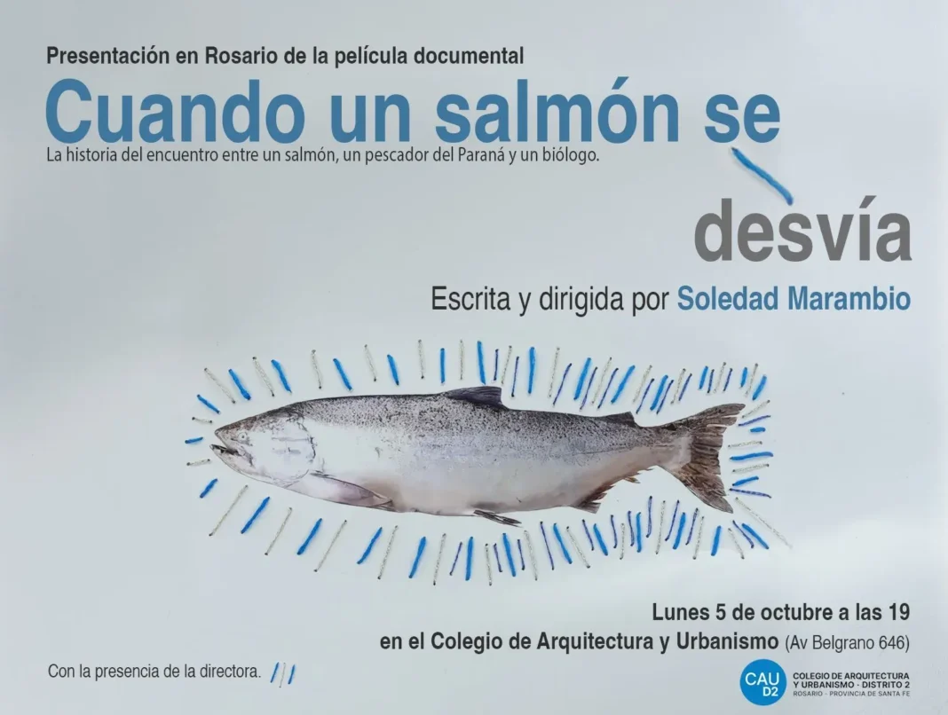 Fotograma del documental “Cuando un salmón se desvía”