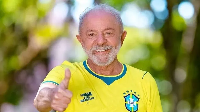 Luiz Inácio Lula da Silva durante un acto de campaña