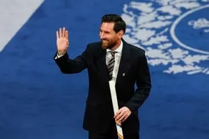 Lionel Messi durante la ceremonia de entrega del Premio Princesa de Asturias de los Deportes 2026 en Oviedo