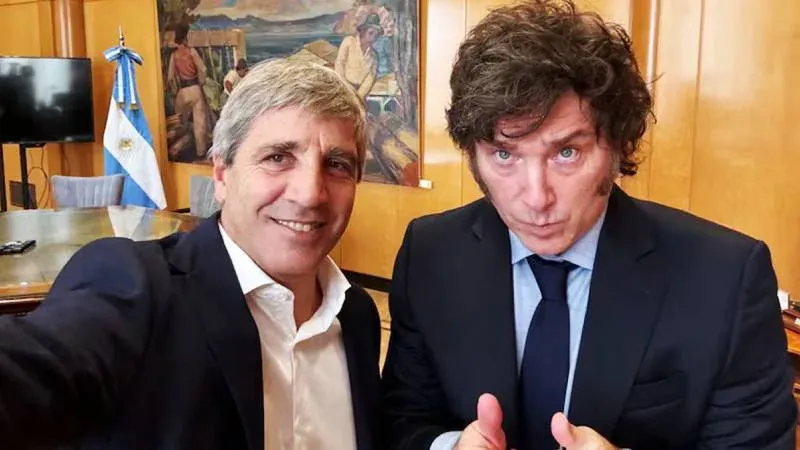 Javier Milei y Luis Caputo