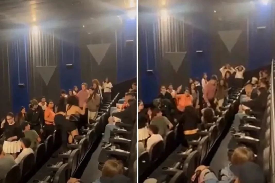 Sala de cine Las Tipas del Shopping Paso del Paraná, escenario de una pelea por asientos