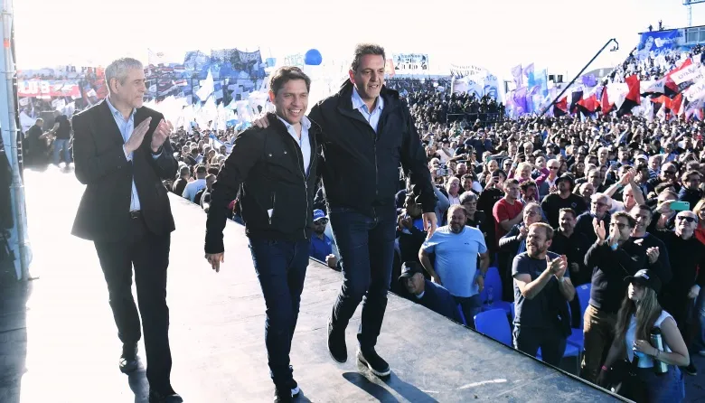 Dirigentes del peronismo durante una reunión para delinear un plan de gobierno