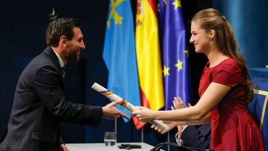 Lionel Messi recibe el Premio Princesa de Asturias de los Deportes en Oviedo, España