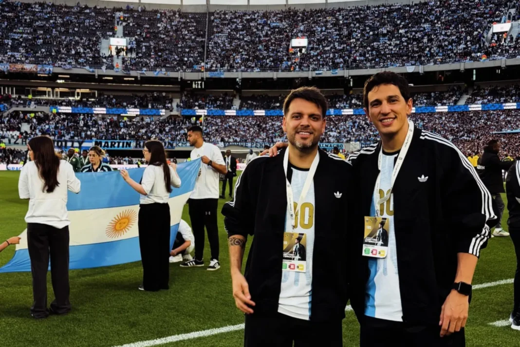 Nicolás Sattler y Facundo Herrera de Q' Lokura durante la entrevista