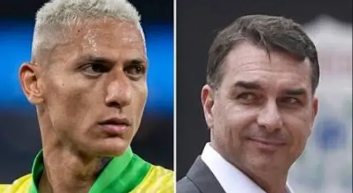 Richarlison y Flávio Bolsonaro